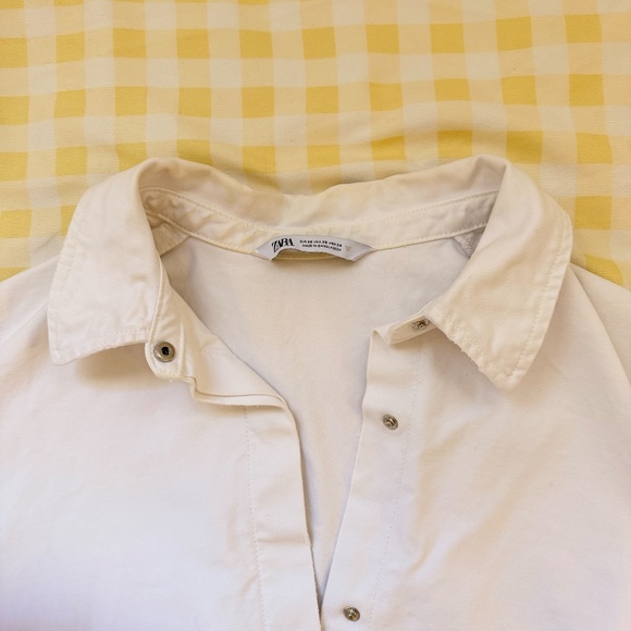 ZARA - 100% COTTON DENIM JACKET - XS - Picture 4 of 11